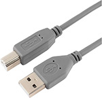 Кабель Vivanco USB 2.0 A -> B, 1,8м, серый (25407)