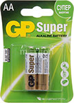 Батарейка GP 15A (LR6) 2 штуки Super Alkaline AA
