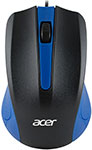 Мышь ACER OMW011 черный/синий оптическая (1200dpi) USB (3but) (ZL.MCEEE.002)