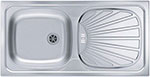 Кухонная мойка Alveus BASIC 80 NAT 60 860X435 LUX с сифоном (1008844)