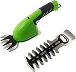 Аккумуляторные садовые ножницы Greenworks 3,6V с встроенным аккумулятором 2 Ah, зелёный 2903307