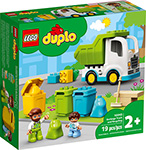 Конструктор Lego DUPLO ``Мусоровоз и контейнеры для раздельного сбора мусора`` 10945