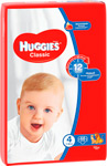 Подгузники Huggies Classic/Soft&Dry Дышащие 4 размер (7-18кг) 68 шт